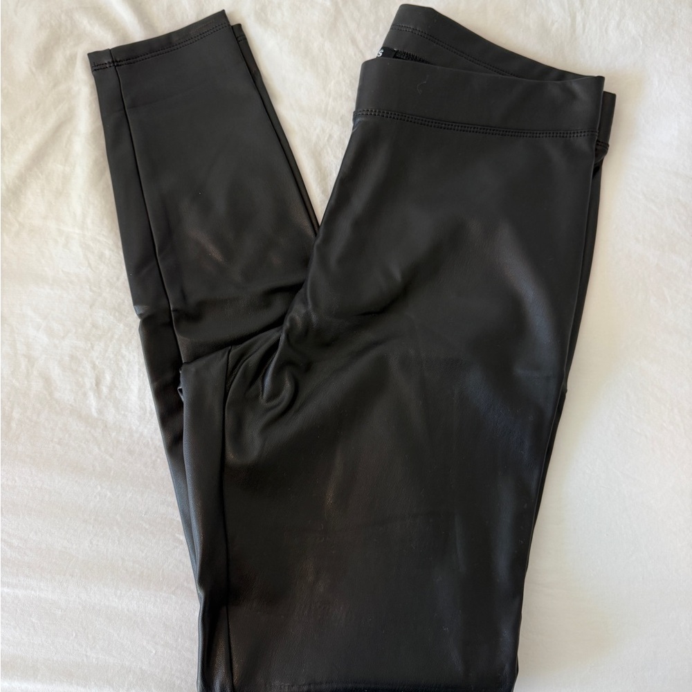 Express Black Faux Leather Pants